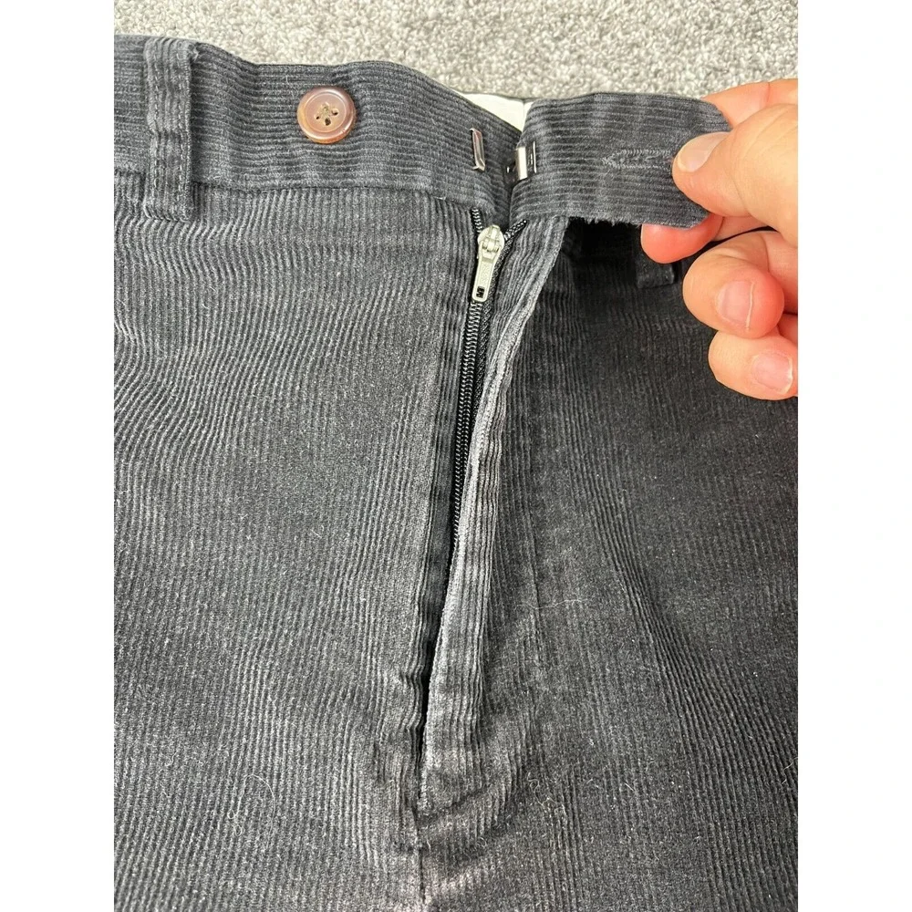 Lauren Ralph Lauren Pants Mens 36X32 Flat Front Straight Leg Corduroy Black‎